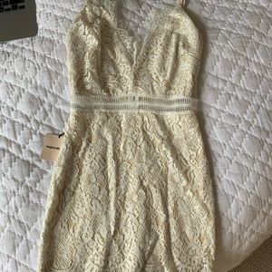 Superdown White Lace Dress